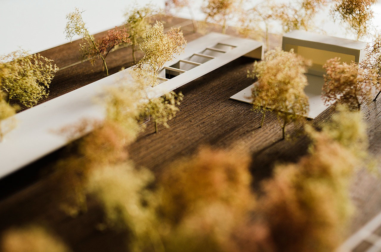 sundaymorning - Regeneration of Parco delle Sughere - Donoratico - View of the maquette - Detail of the stage